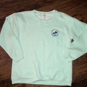 Ron Jon Surf Shop Mint Green Crewneck Sweatshirt